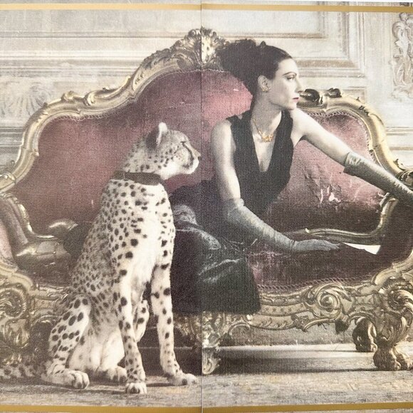 Martell Cognac 90s Ad | Luxe Cheetah Spread | Vintage Bar Decor - Picture 7 of 10